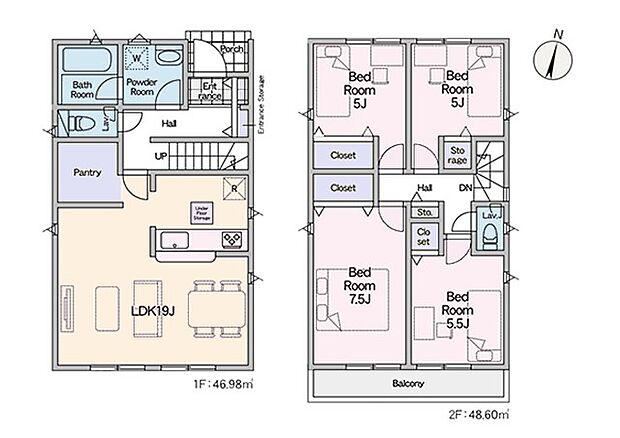 ◆2号棟◆~Floor plan~ 図面と異なる場合は現況を優先致します。