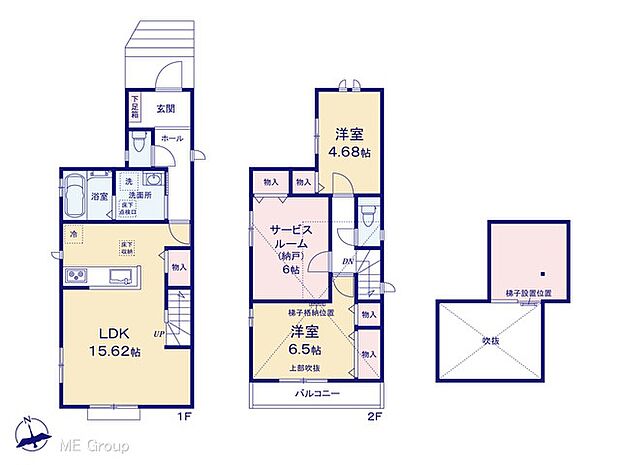 【2LDK+S】◆B号棟◆～Floor plan～　図面と異なる場合は現況を優先
