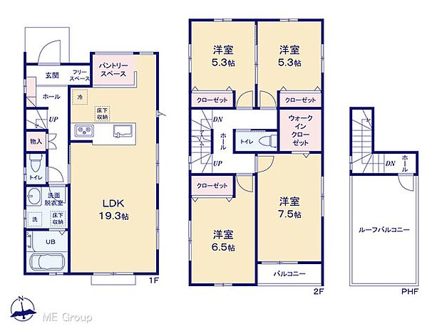 【4LDK】◆１号棟◆～Floor plan～　図面と異なる場合は現況を優先