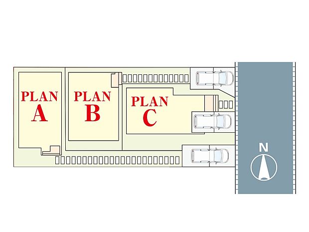 【区画図】~Plot map~ 図面と異なる場合は現況を優先