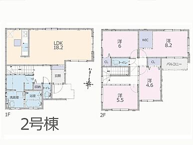 ◆2号棟◆図面と異なる場合は現況を優先 