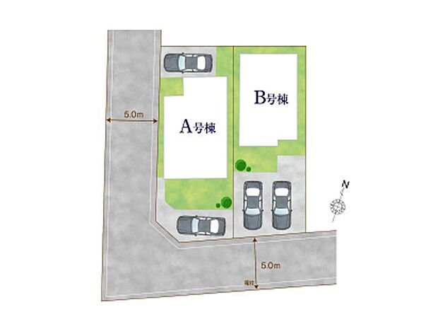【区画図】～Plot map～　図面と異なる場合は現況を優先
