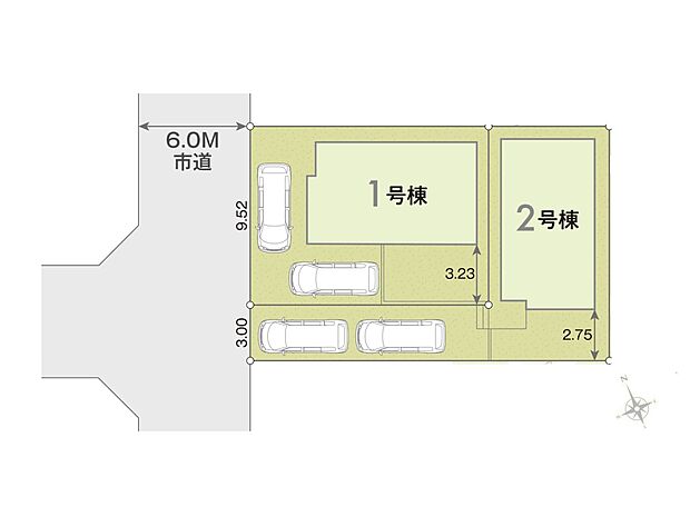 【区画図】～Plot map～　図面と異なる場合は現況を優先