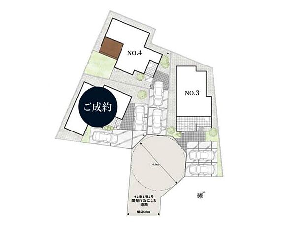 【区画図】~Plot map~ 図面と異なる場合は現況を優先