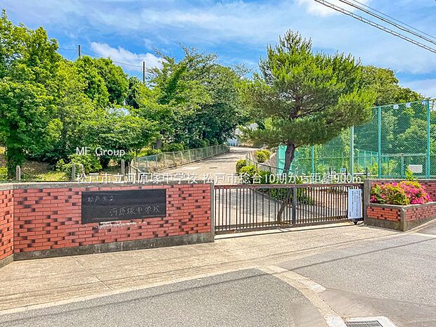 松戸市立河原塚中学校(約900m)