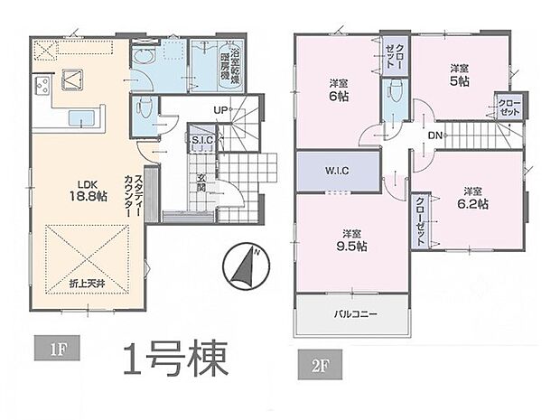 【4LDK】◆1号棟◆~Floor plan~図面と異なる場合は現況を優先