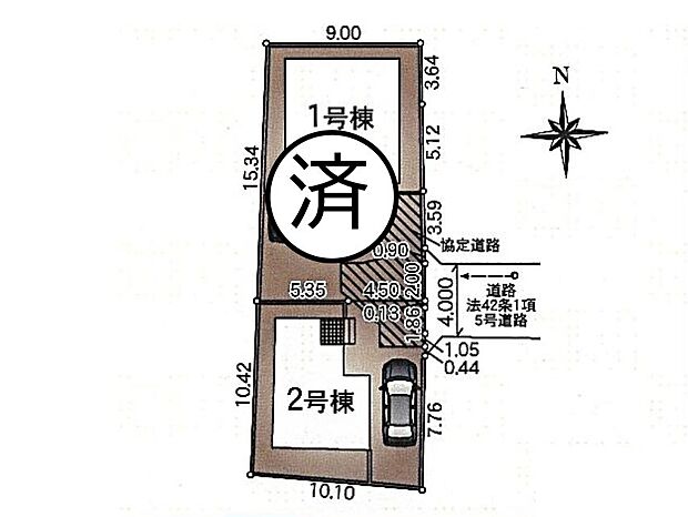 【区画図】～Plot map～　図面と異なる場合は現況を優先致します。
