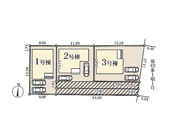 【区画図】～Plot map～　図面と異なる場合は現況を優先