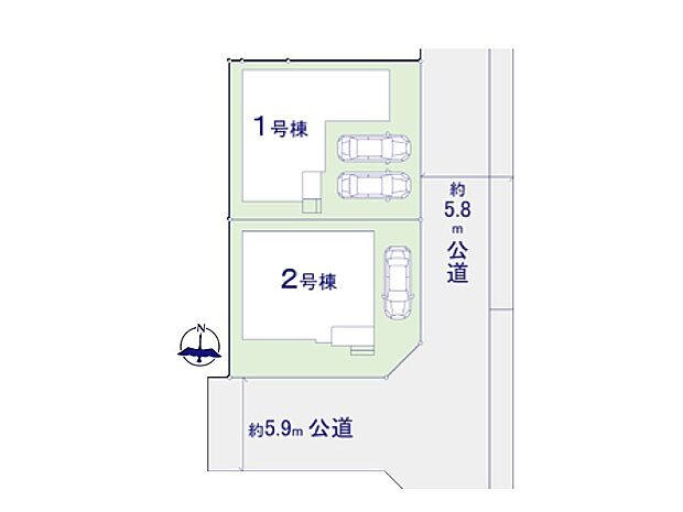 【区画図】~Plot map~ 図面と異なる場合は現況を優先