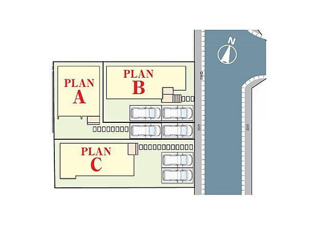 【区画図】~Plot map~ 図面と異なる場合は現況を優先