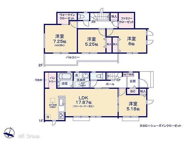 【4LDK】◆C号棟◆~Floor plan~ 図面と異なる場合は現況を優先