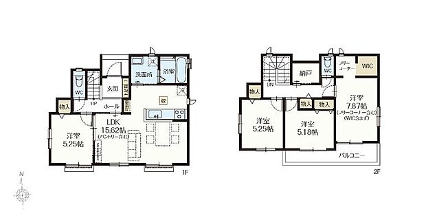 【4LDK】◆C号棟◆~Floor plan~図面と異なる場合は現況を優先