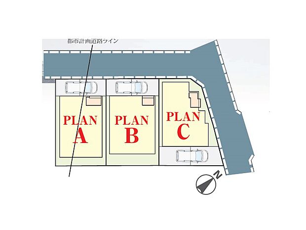 【区画図】~Plot map~ 図面と異なる場合は現況を優先