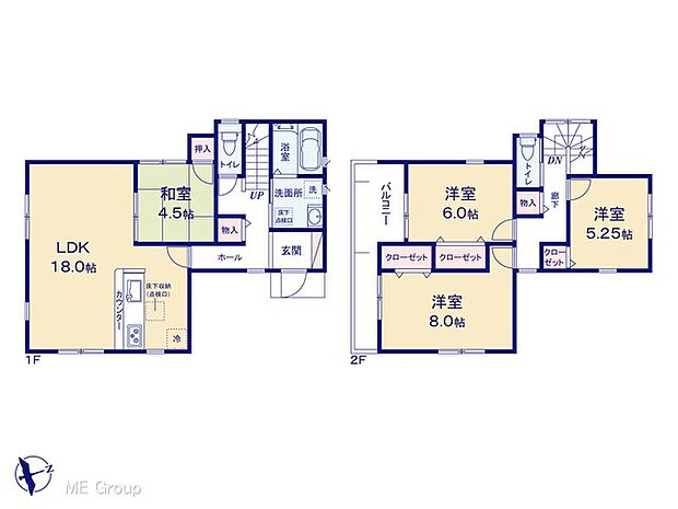 【4LDK】◆5号棟◆~Floor plan~ 図面と異なる場合は現況を優先