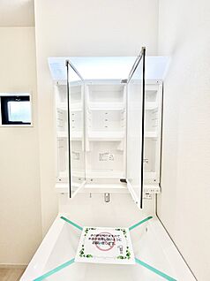 その他設備(三面鏡裏収納)