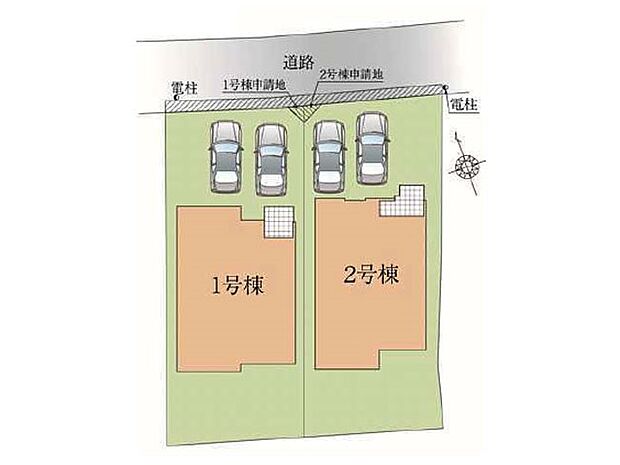 【区画図】~Plot map~ 図面と異なる場合は現況を優先