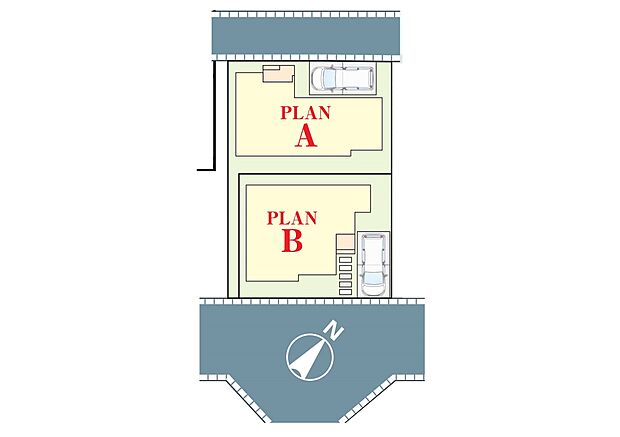 【区画図】~Plot map~ 図面と異なる場合は現況を優先