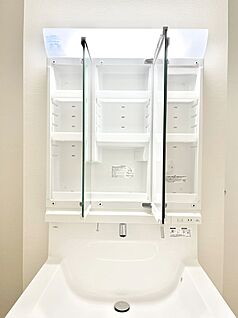 その他設備(三面鏡裏収納)