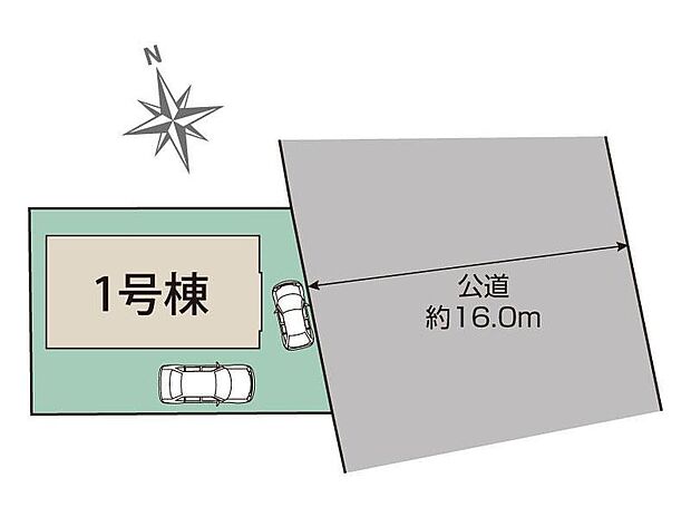 カースペースは車種により2台分！空いたスペースは、自転車置き場としてお使いいただくのも良いですね♪