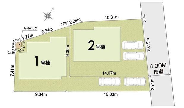 日当たりの良いお庭は、ガーデニングや、小さなお子様の遊び場としてもピッタリです♪
車2台を駐車できるゆとりあるカースペース。
来客時にも便利ですね♪
