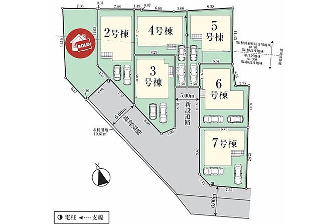 ファミリーカーの需要が多い中、駐車場も広めに確保いたしました。マンションとは違う敷地内駐車。愛車のお手入れにも気合が入りますね♪