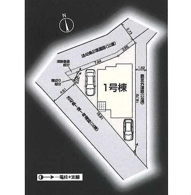 通風・採光良好な角地に立地！
前面道路も広めで
お車を落ち着いて駐車できますね☆