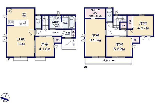 (A号棟)、価格5990万円、4LDK、土地面積152.03m2、建物面積90.67m2