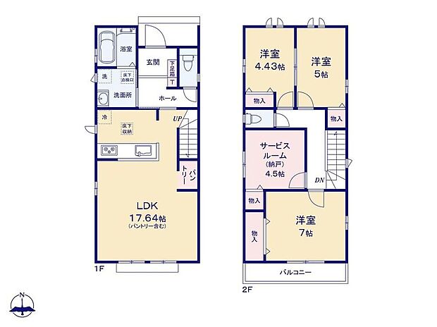 (A号棟)、価格3790万円、3LDK+S、土地面積114m2、建物面積92.74m2 