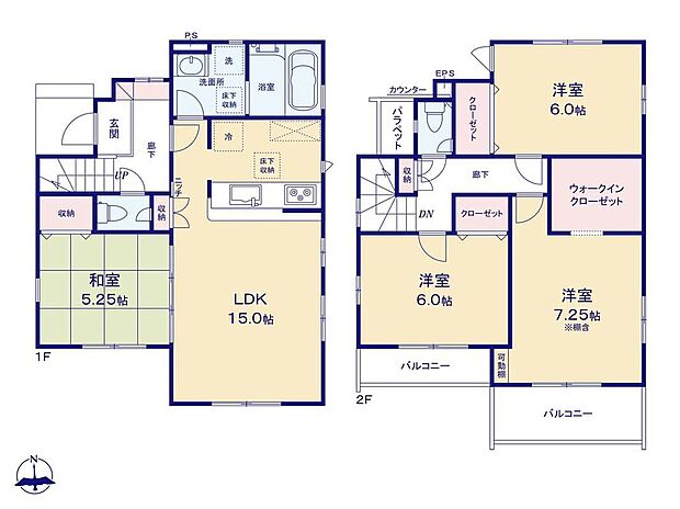 (1号棟)、価格4280万円、4LDK、土地面積120.49m2、建物面積94.36m2