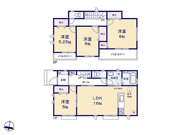 (B号棟)、価格4190万円、4LDK、土地面積136.95m2、建物面積99.77m2