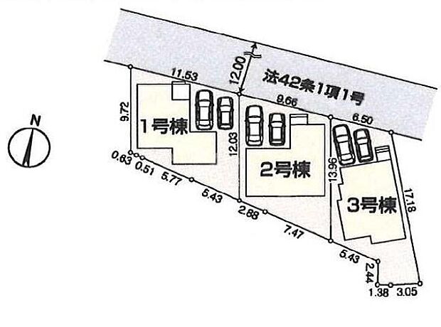 車種により2台駐車可能です！
日当たりの良いお庭では、ガーデニングも楽しめそうですね♪