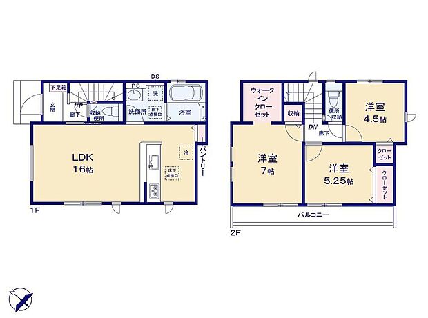 (1号棟)、価格4298万円、3LDK、土地面積100.86m2、建物面積80.32m2