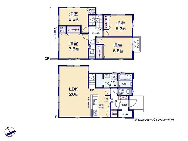 【4LDK】SICは、かさばるベビーカー・アウトドア用品の収納にも便利！玄関ホールの収納スペースは、帰宅時の上着やカバン置き場にもオススメです◎
散らかりがちな場所をいつでもスッキリお使い頂けます♪
