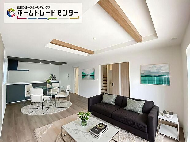 【☆Living Room☆ 】☆Living Room☆
お子さまは、ご飯の支度を頑張っているご家族の姿が見えると安心。手伝いたいという気持ちになるなど、お手伝いの習慣も育ちやすいですよ♪(家具はCGです)