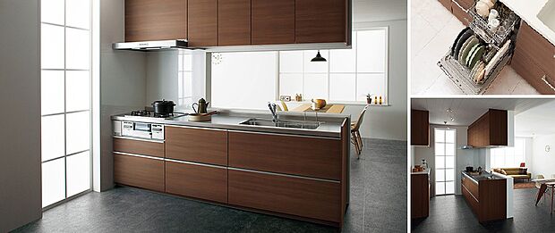 【キッチン】毎日を過ごす場所だからこそ、もっと居心地のよい空間であってほしい。
どんなインテリアにもマッチするシンプルさと品質を大切にしました。