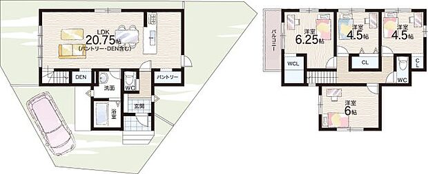 【4LDK】○寺田小学校・・・徒歩14分 ○東城陽中学校・・・徒歩25分