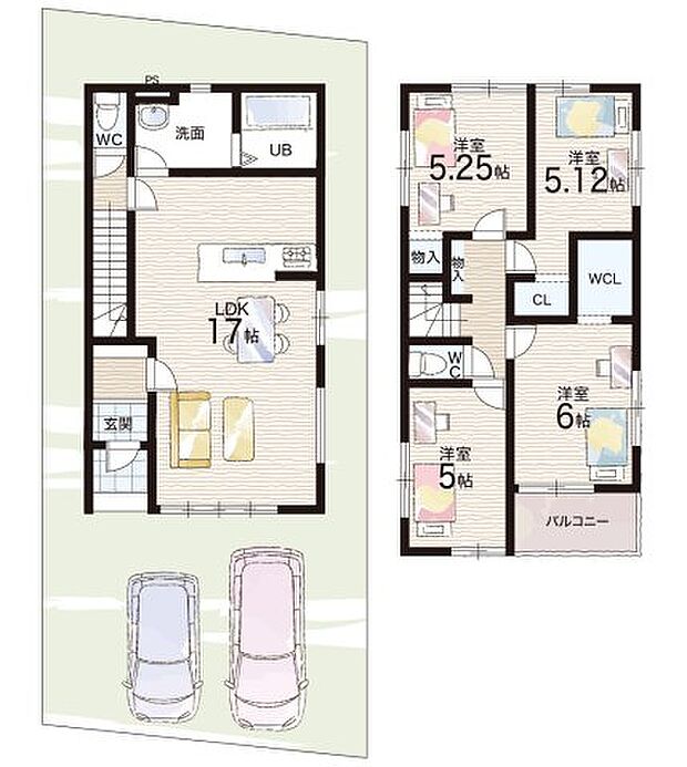 【4LDK】○志賀小学校・・・徒歩4分 ○唐崎中学校・・・徒歩32分