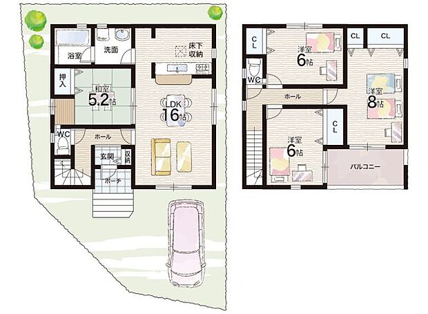【4LDK】○小学校・・・徒歩9分 ○中学校・・・徒歩21分