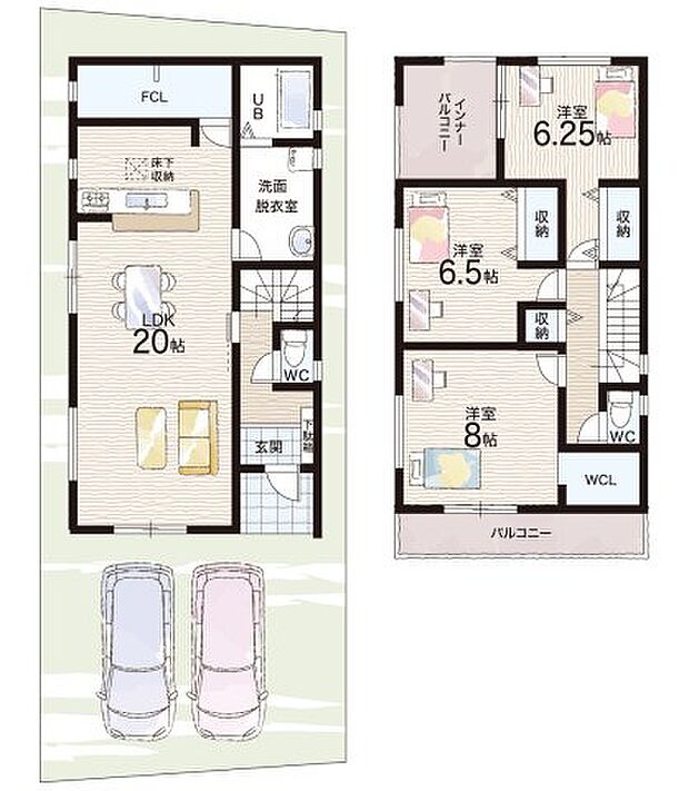 【3LDK】○信太小学校・・・徒歩20分 ○信太中学校・・・徒歩18分