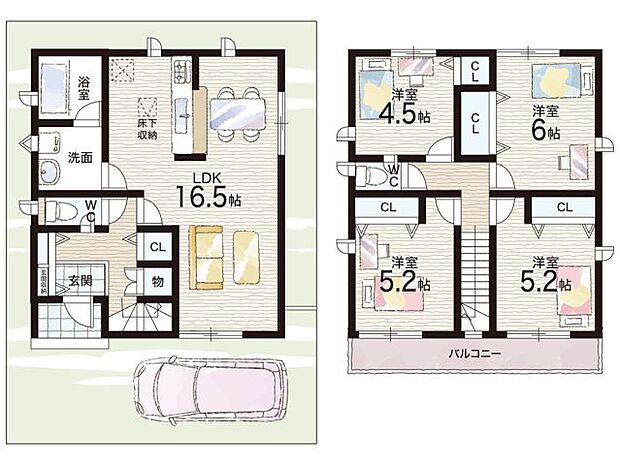 【4LDK】○敷津浦小学校・・・徒歩6分 ○住之江中学校・・・徒歩9分