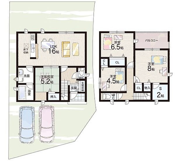 【4LDK+S(納戸)】○山崎小学校・・・徒歩17分 ○岩出中学校・・・徒歩16分