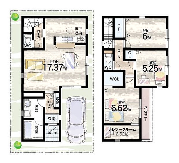【2LDK+S(納戸)】○敷津浦小学校・・・徒歩3分 ○住之江中学校・・・徒歩10分