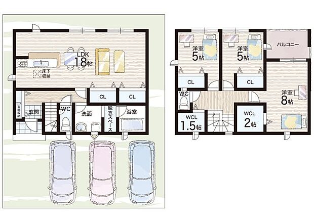 【3LDK】○堅下南小学校・・・徒歩15分 ○堅下南中学校・・・徒歩15分
