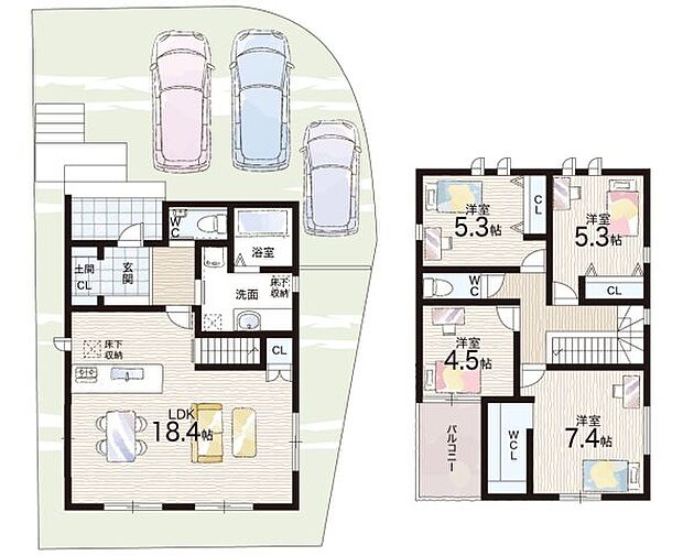 【4LDK】○赤坂台小学校・・・徒歩17分 ○赤坂台中学校・・・徒歩23分