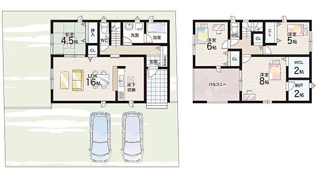 【4LDK+S(納戸)】○浜宮小学校・・・徒歩9分 ○明和中学校・・・徒歩38分