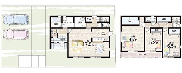 【3LDK】○若松台小学校・・・徒歩10分 ○若松台中学校・・・徒歩6分
