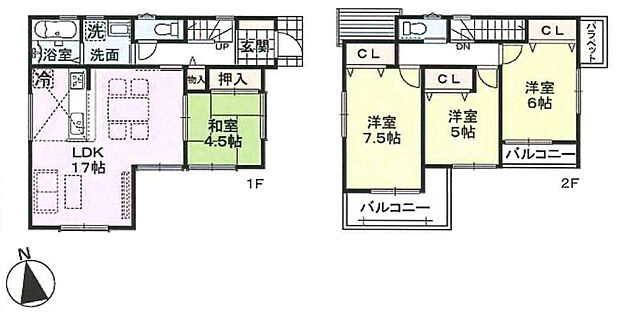 【4LDK】○古市小学校・・・徒歩15分 ○誉田中学校・・・徒歩6分