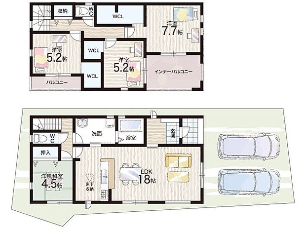 【4LDK】○はびきの埴生学園前期・・・徒歩14分 ○はびきの埴生学園後期・・・徒歩14分