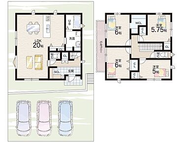 ○甲緑小学校・・・徒歩6分 ○大原中学校・・・徒歩10分 