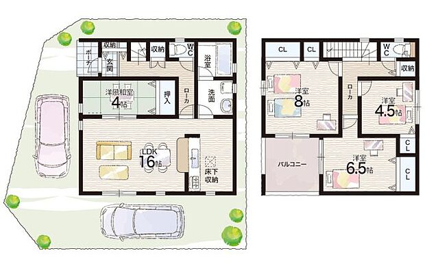 【4LDK】○谷八木小学校・・・徒歩7分 ○大久保中学校・・・徒歩14分